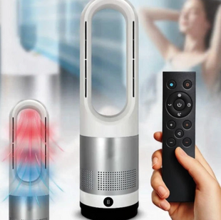 Підлоговий кулер/вентилятор Germatic БЕЗЛОПОСТНИЙ (AM-018JR) (Зима-літо, LED, 1200W, сенсор, пульт дистанційного керування, автоповорот 80&deg;) 17380 фото