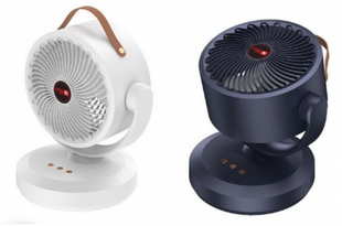 Вентилятор Mini fan (VU-05/FS-25) (LED, автообертання, адаптер 17135 фото