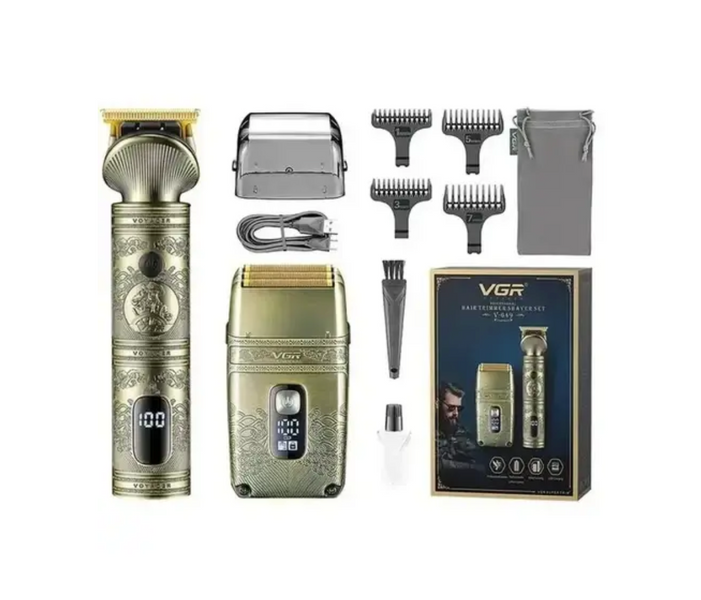Електробритва тример набір акумуляторна підзарядка від USB VGR V-649 3103 фото