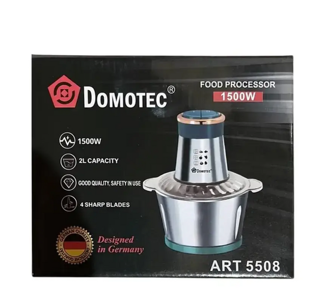 Комбайн кухоний подрібнювач Блискавка 2,0л 1500Вт Domotec MS-5508 51 фото