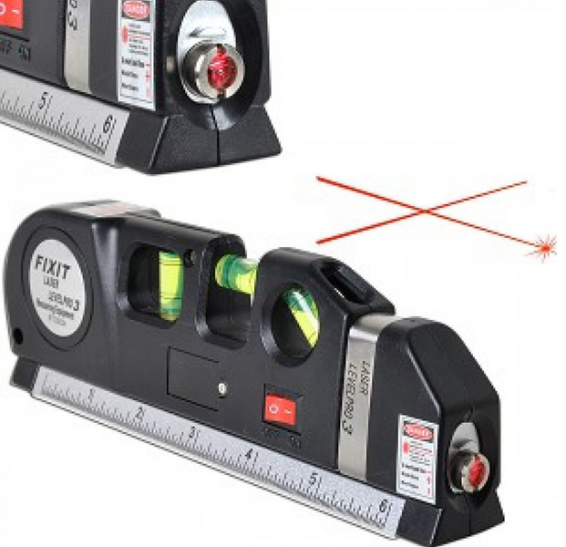 Лазерний рівень Laser Level Pro 3 З вбудованою рулеткою 1237 фото