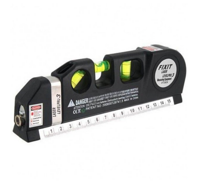Лазерний рівень Laser Level Pro 3 З вбудованою рулеткою 1237 фото