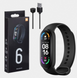 Фітнес трекер Smart Band M6 Смарт годинник Розумний браслет VENM6 фото 1